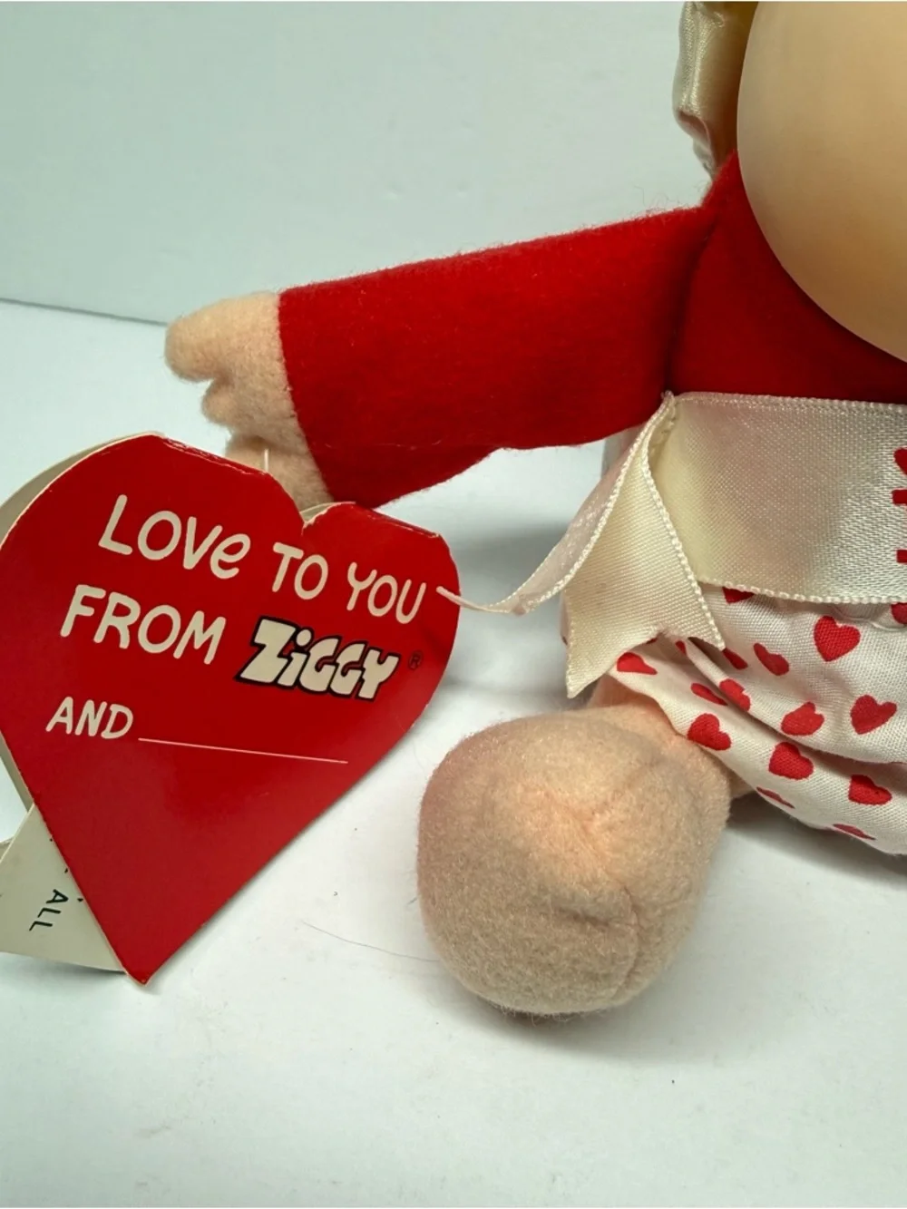 Vintage 1988 Valentine's Day Ziggy Cupid Plush Toy by American Greetings W Tags - Picture 6 of 11